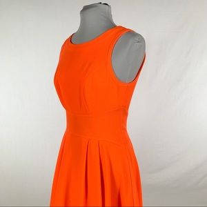 GB Gianni Bini Orange Sleeveless Back Zip Dress M